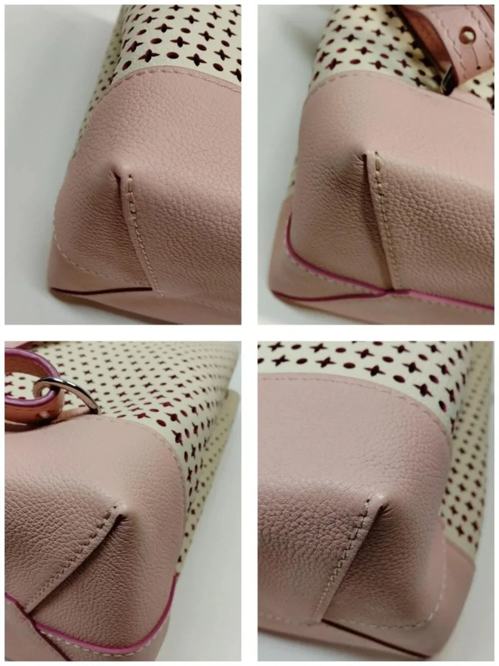 Authentic Louis Vuitton Lockme Pink Perforated Backpack
